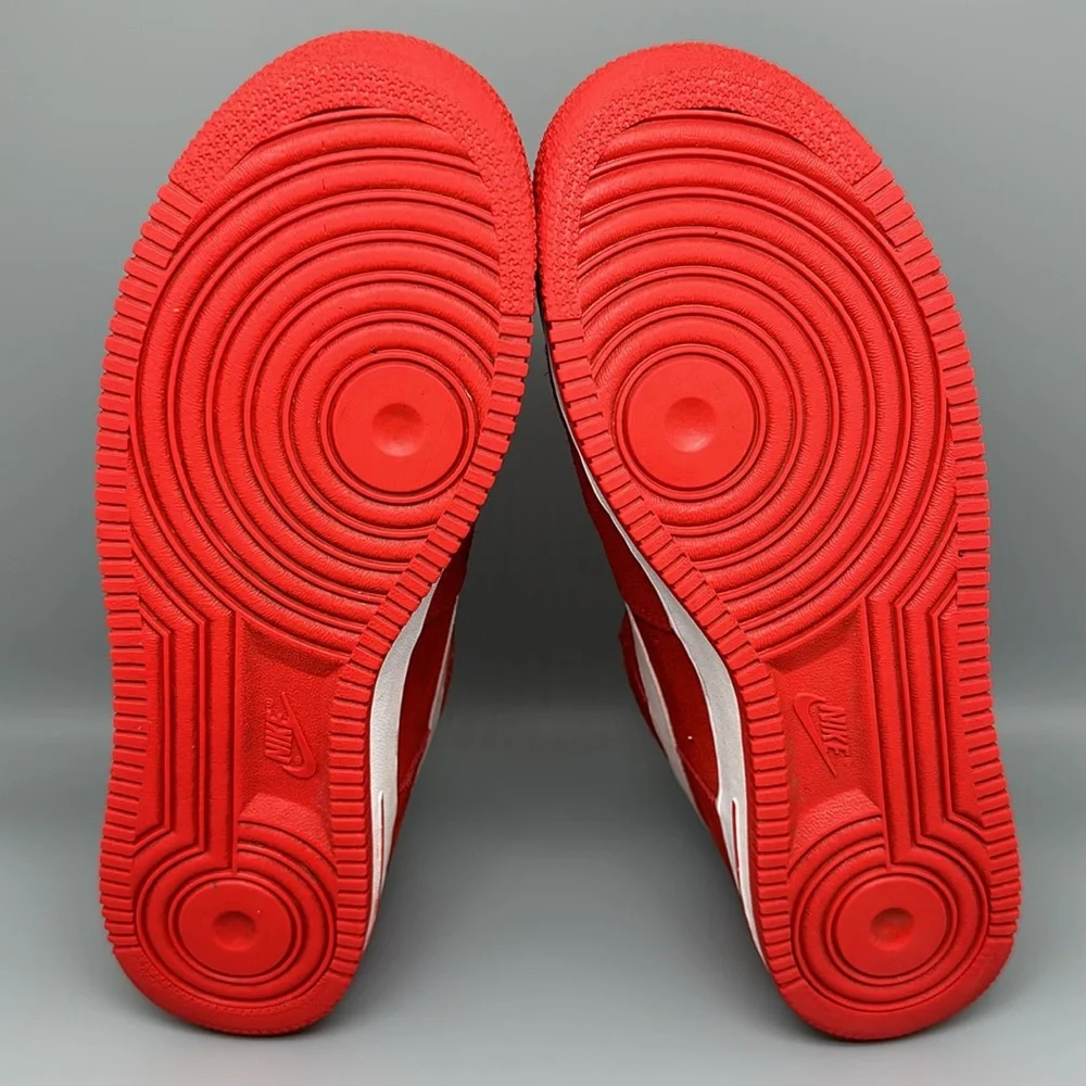 Nike Air Force 1 '07 University Red Suede Shoes Men’s Sz 10.5‎